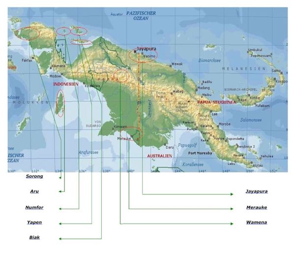 Map of Jayapura locality