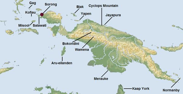 Map of Sorong locality