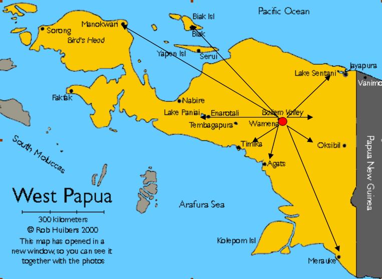 Map of Wamena locality